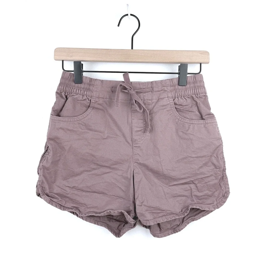 Eddie Bauer Women's Size 4 Shorts Purple Drawstring Elastic Waist